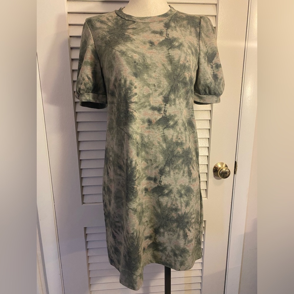 Tie Dyed “Lily Rose” Mod Shift Dress- Size Large